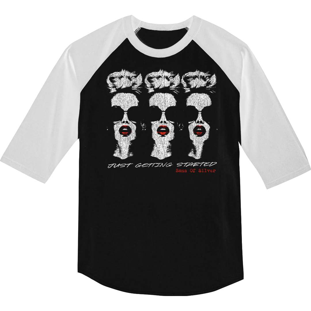 JUST GETTING STARTED 3/4 SLEEVE RAGLAN SHIRT
