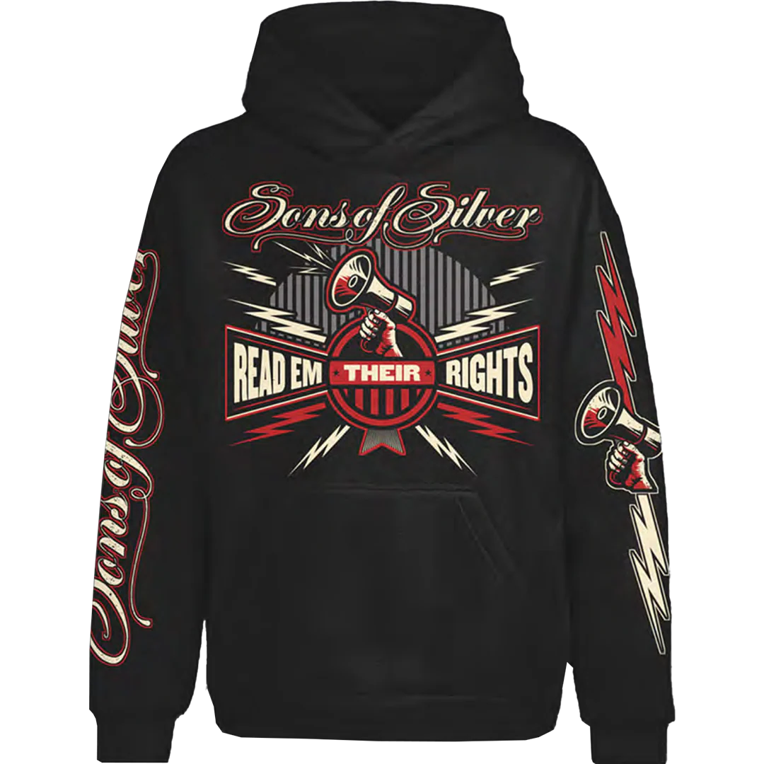 READ 'EM THEIR RIGHTS PULLOVER HOODIE